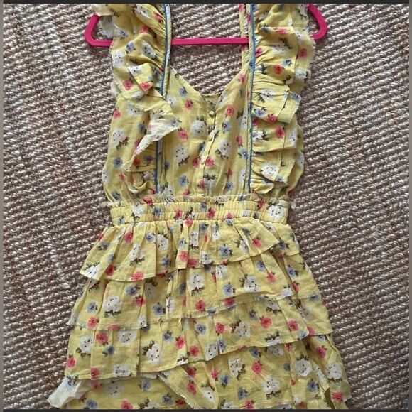 LoveShackFancy Phyllis Dress in Yellow - Picture 5 of 7